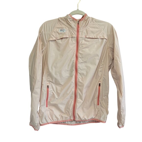 Orvis Women's Full Zip Jacket Hooded Windbreaker Medium Pink Outdoor - Picture 2 of 9